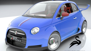 Illustration for article titled Fiat 500 With Ferrari Power Is Our Kind Of Concept